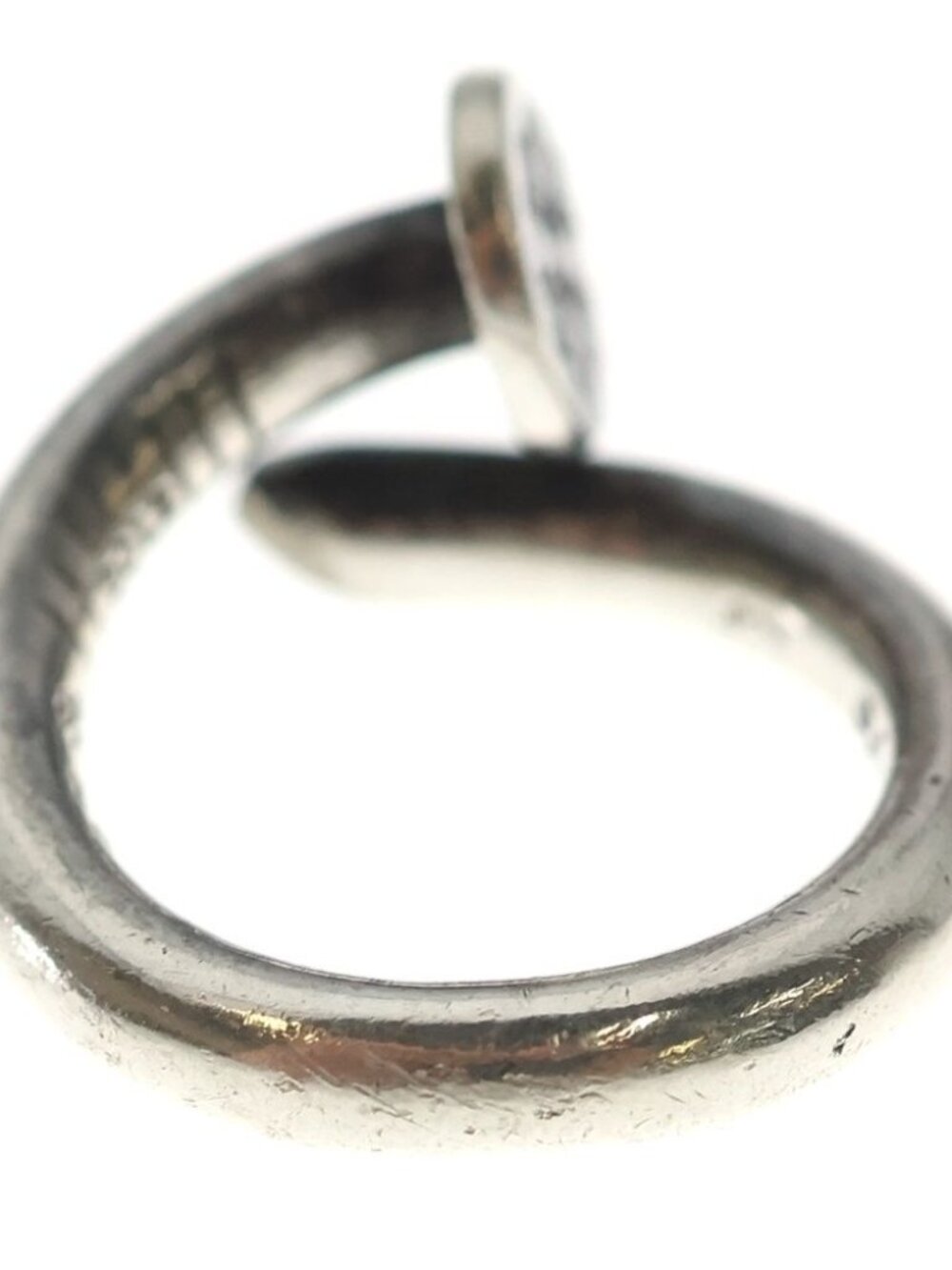 Chrome Hearts Nail Flat Ring Silver - Picture 2 of 6
